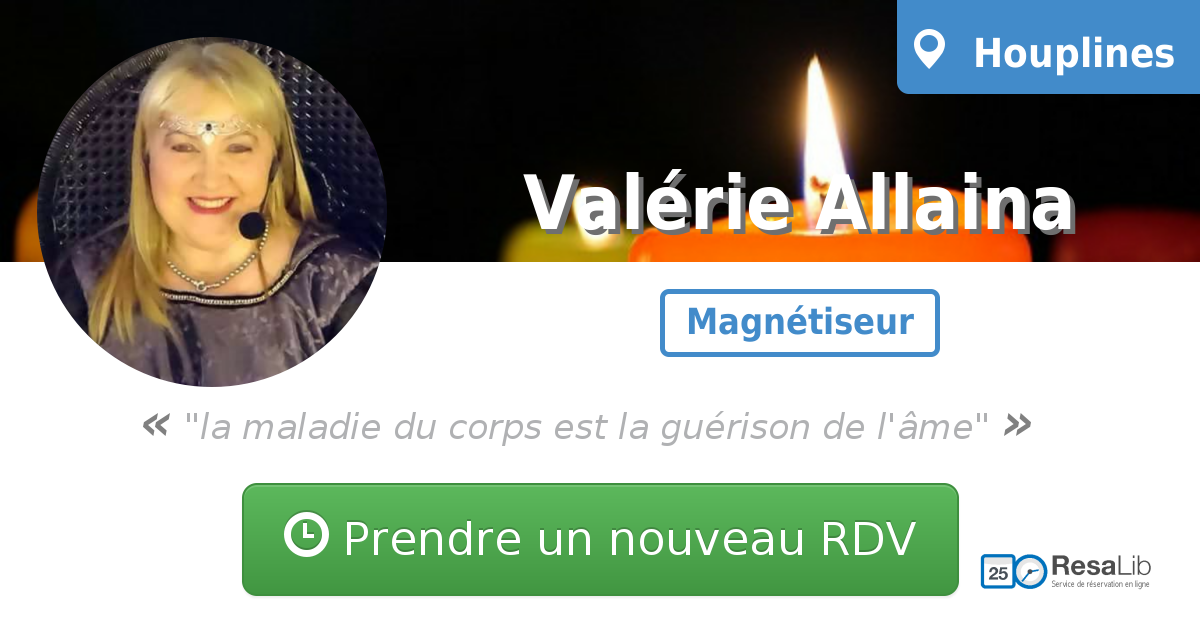 Prenez renez-vous avec Valérie ALLAINA