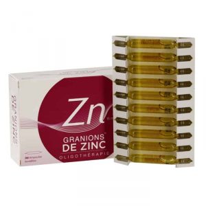 granions de zinc pour la peau