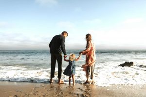 famille sur la plage