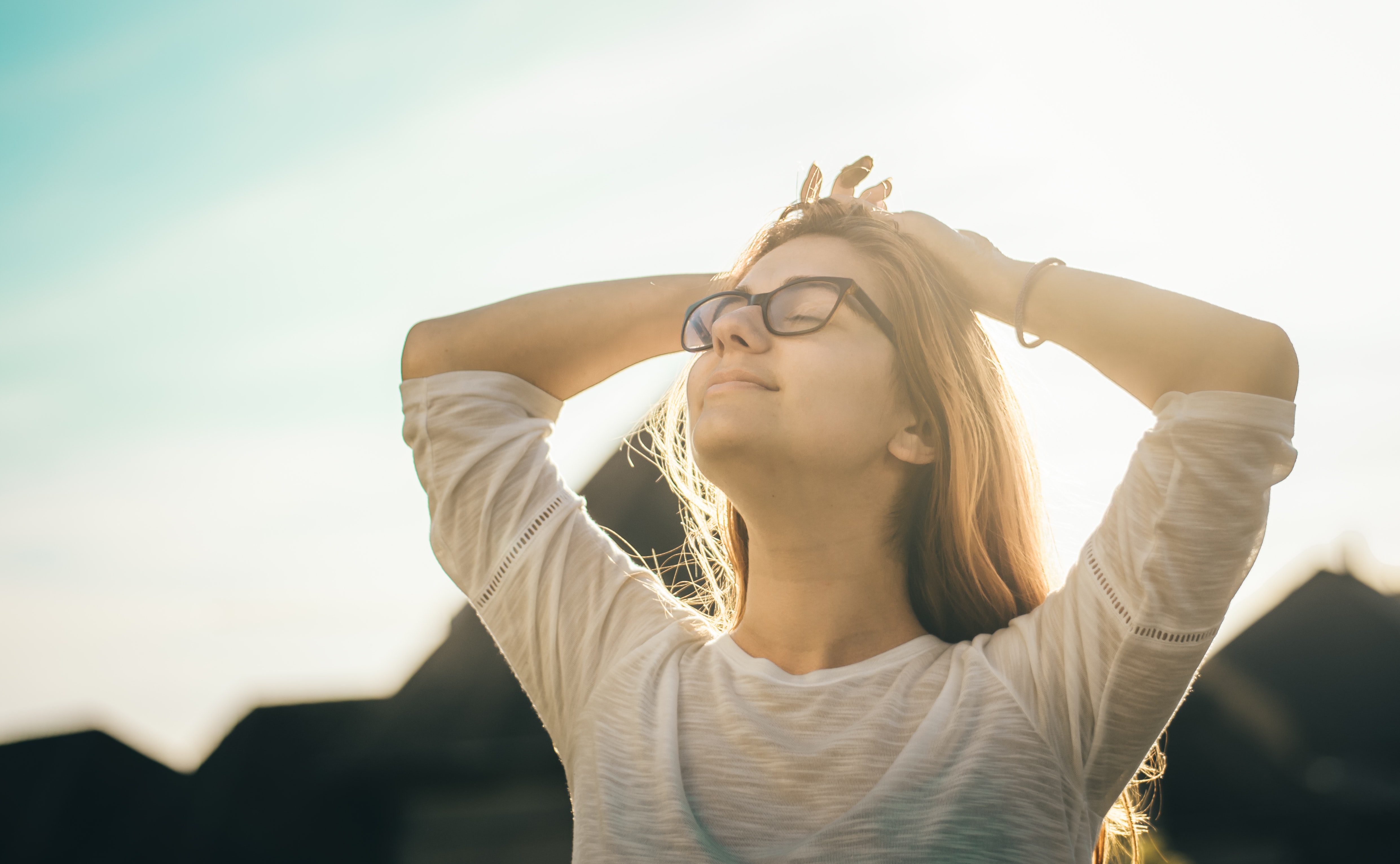 photo femme respire changement