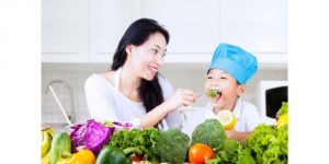 enfant avec une bonne alimentation