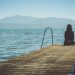 femme lac léman