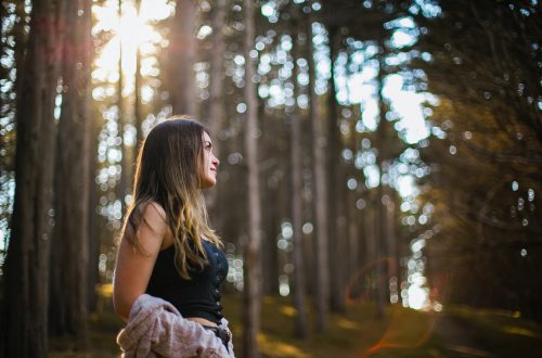 femme foret
