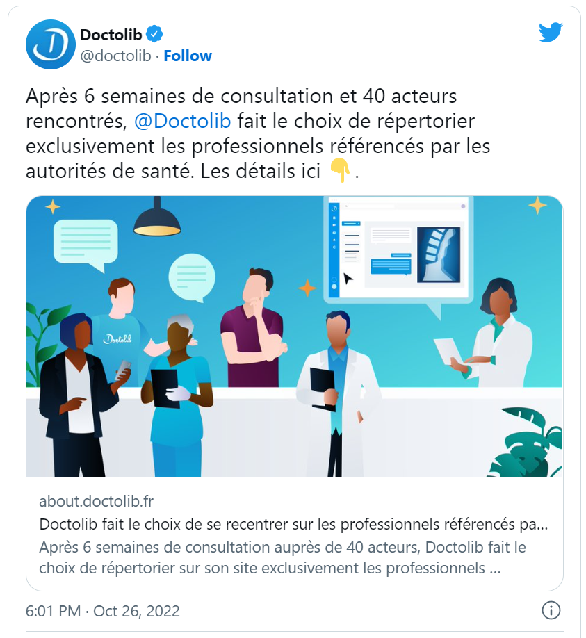 doctolib arrête les medecines douces