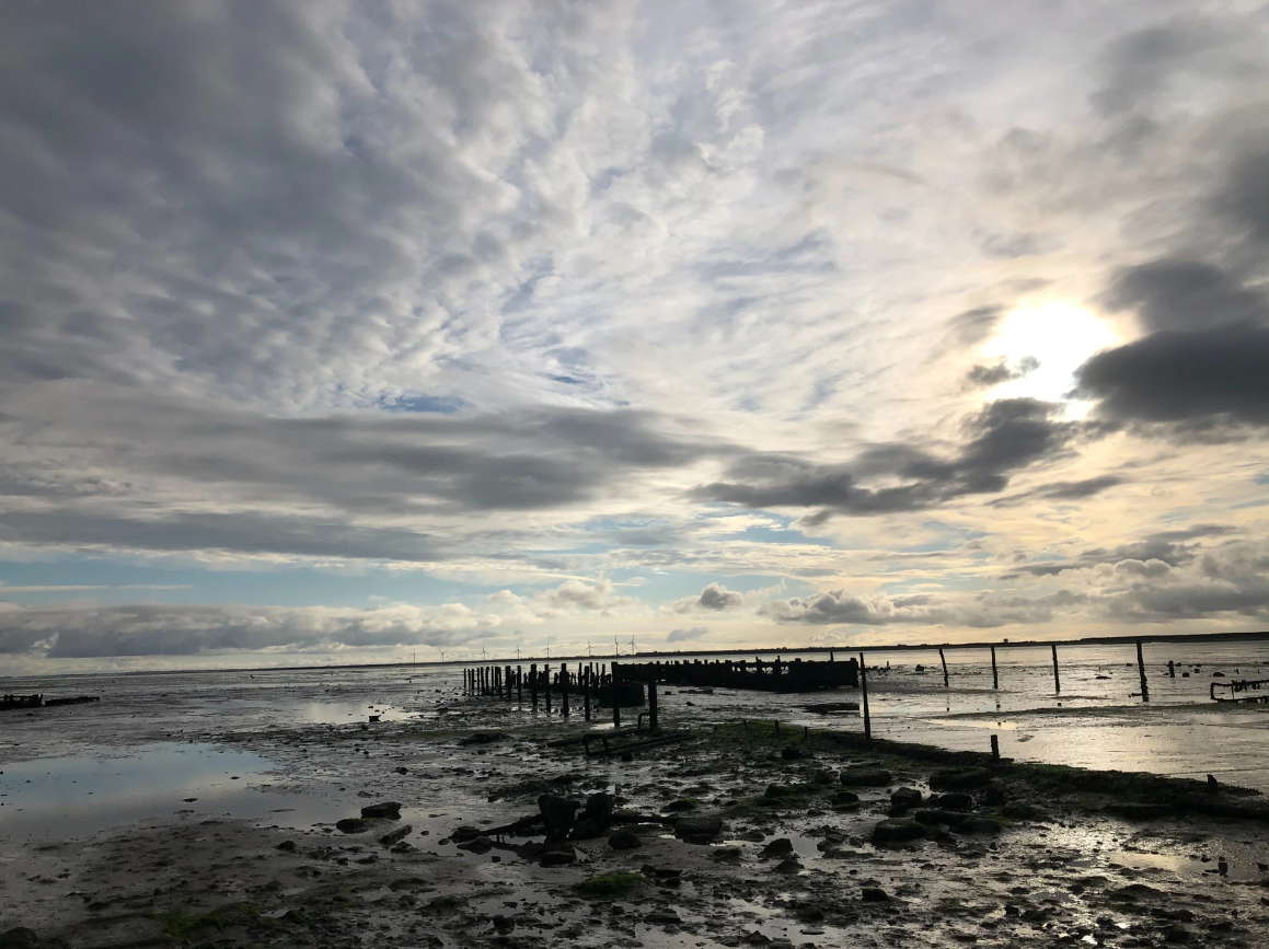 Mer paysage et nuages