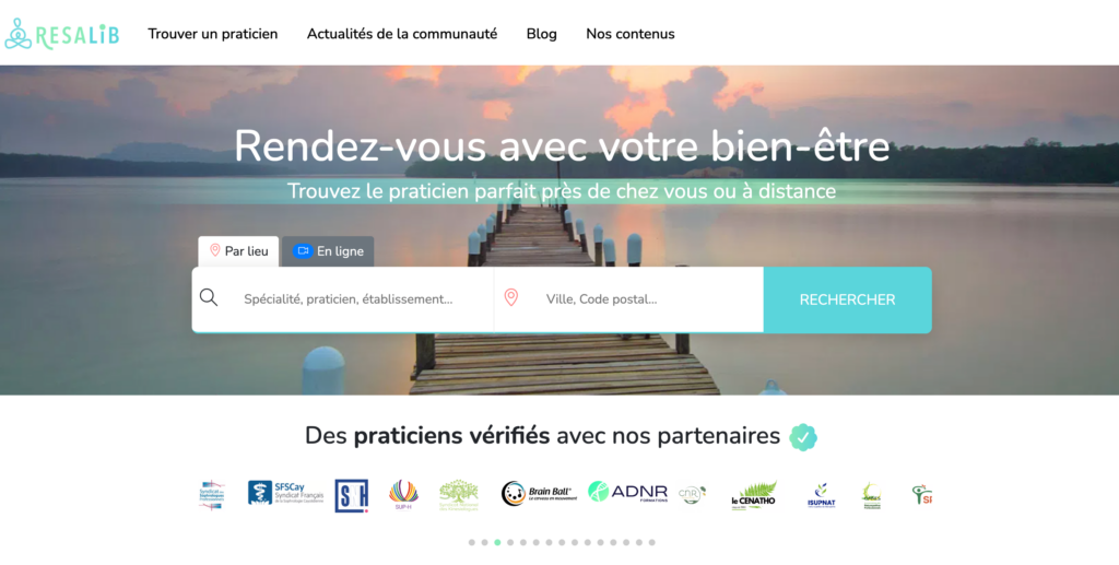 capture resalib pour le comparatif sites médecines douce