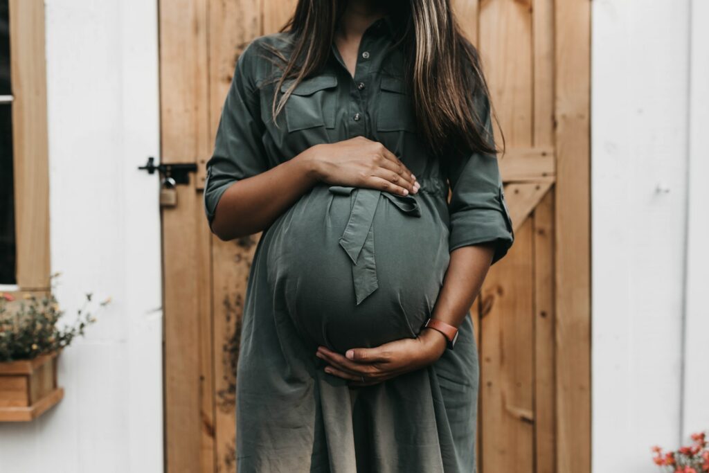 pregnant near door doula