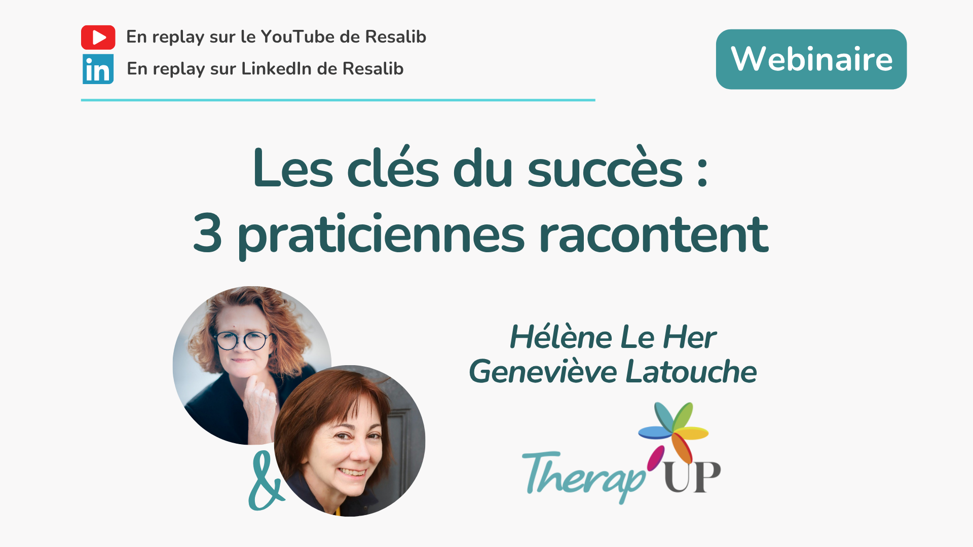 Couverture webinaire clés du succès