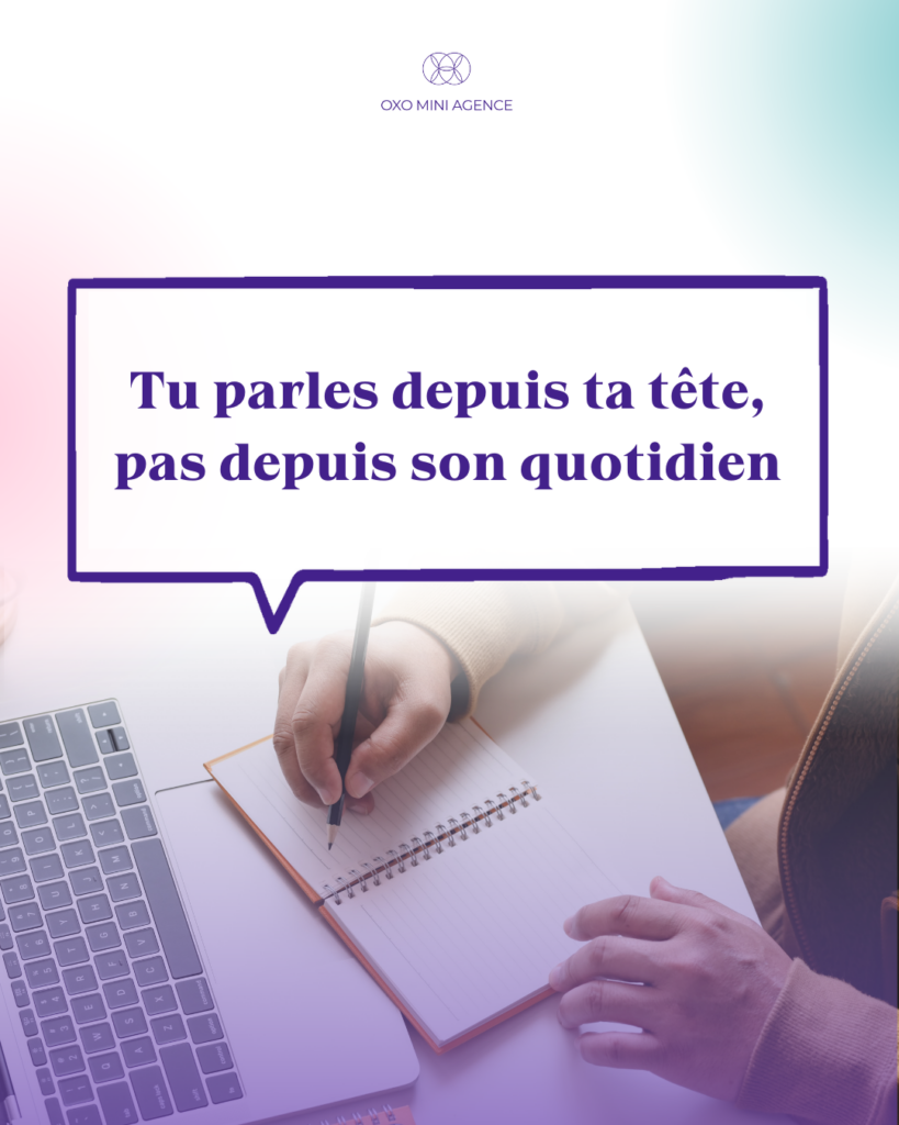 Parler de son activité