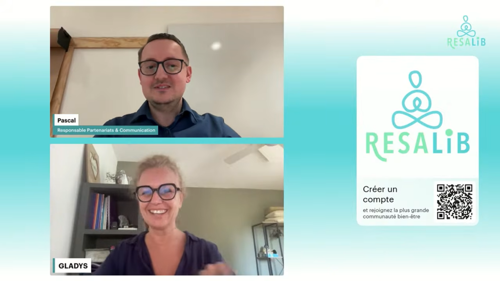 Webinaire Resalib sur la naturopathie Webinaire entre Pascal Macquet responsable marketing et partenariats chez Resalib & Gladys Dargère, vice-présidente de la FÉNA (Fédération Française de Naturopathie) et directrice de l'école de naturopathie Eurêka