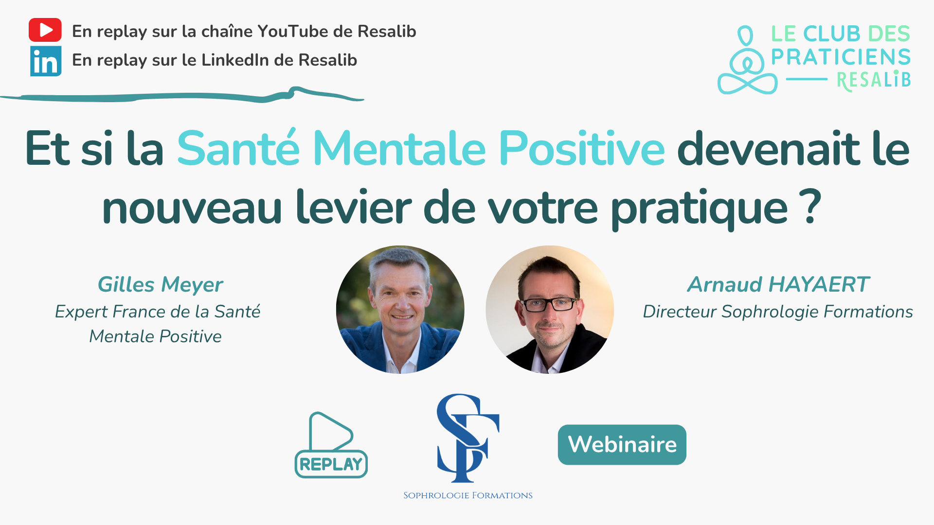 Visuel du webinaire sur la santé mentale positive